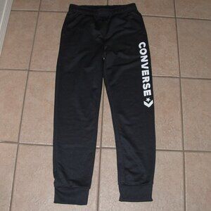 LIKE NEW Boys Sz Large Charcoal Gray Elastic Waist Athletic Jogger Pants Pockets